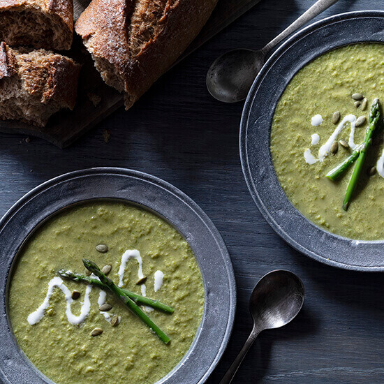 Asparagus and Avocado Soup